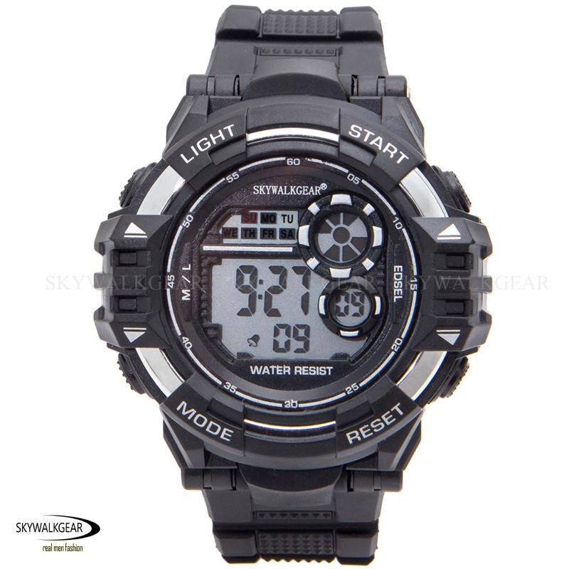 Skywalkgear Edsel Jam Tangan Sport Pria - 928 Black