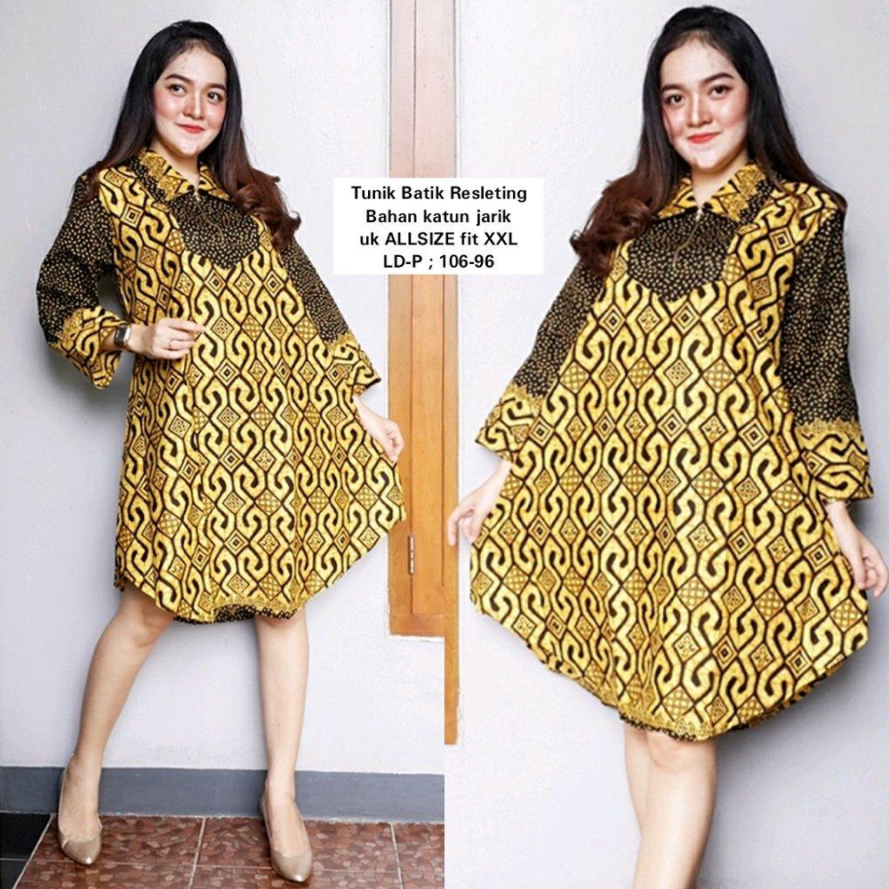 TUNIK RESLETING BATIK KATUN HALUS di lapak Pusat Grosir Batik Jogja pusatgrosirbatikjogja