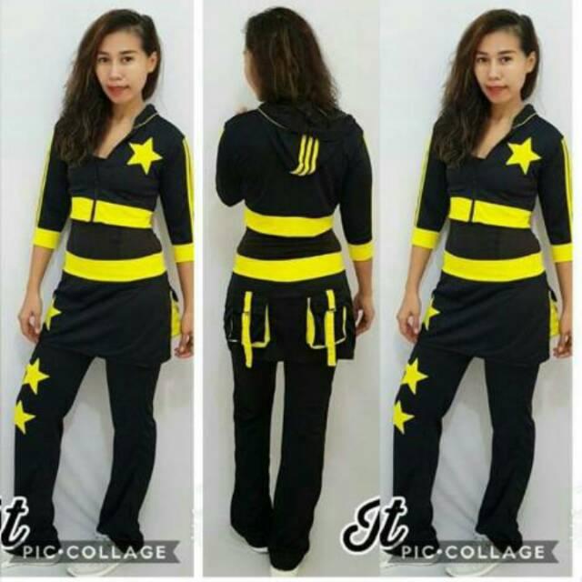 baju senam sedada+rok