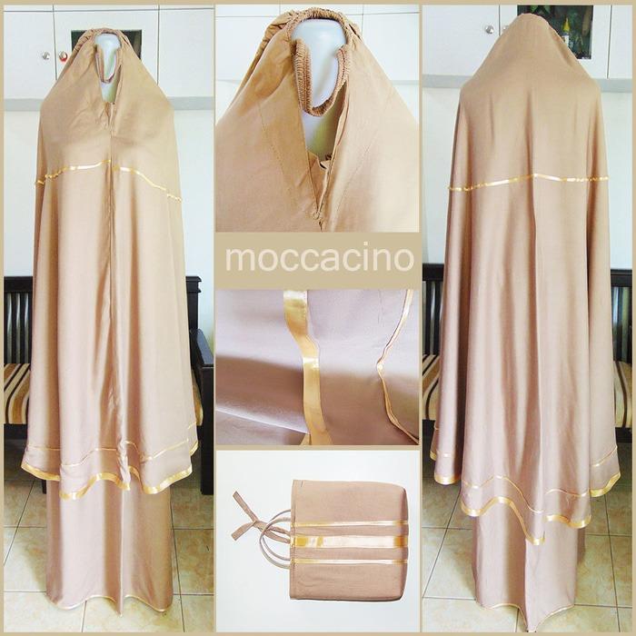 Mukena Bali Traveling Mukena Polos Warna Moccacino