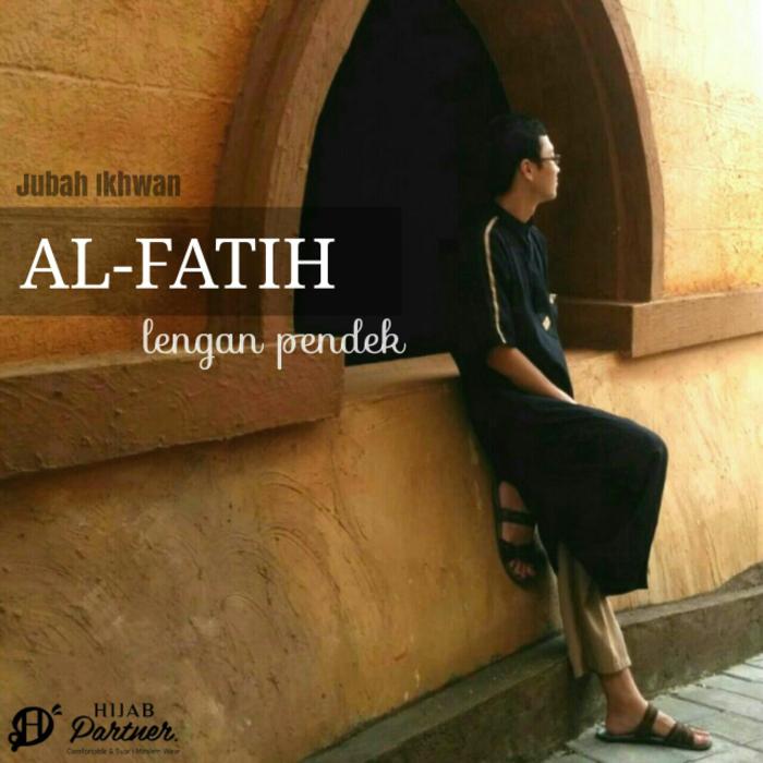 Jubah Ikhwan AL FATIH Lengan Pendek/Gamis Pria/Baju Muslim Syari - gamis koko pria lengan pendek murah / gamis koko pria lengan pendek bagus / gamis koko pria lengan pendek baru / gamis koko pria lengan pendek berkualitas / gamis koko pria lengan pendek