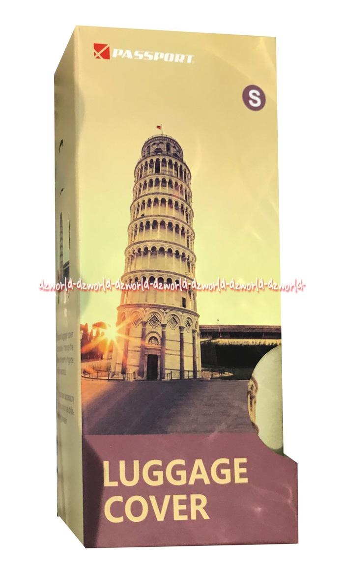 Passport Luggage Cover Sarung Koper Motif Menara Pisa Size S Uk 18-22