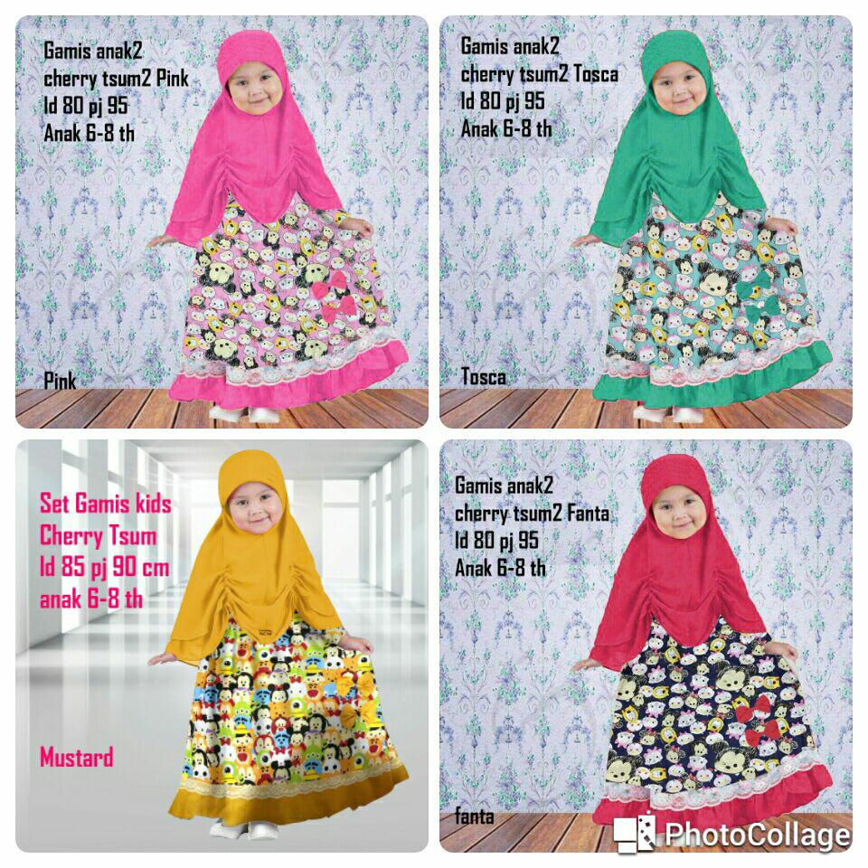 Theclover NEW GAMIS SYARI KIDS/ANAK USIA 6-8 TAHUN TSUM2