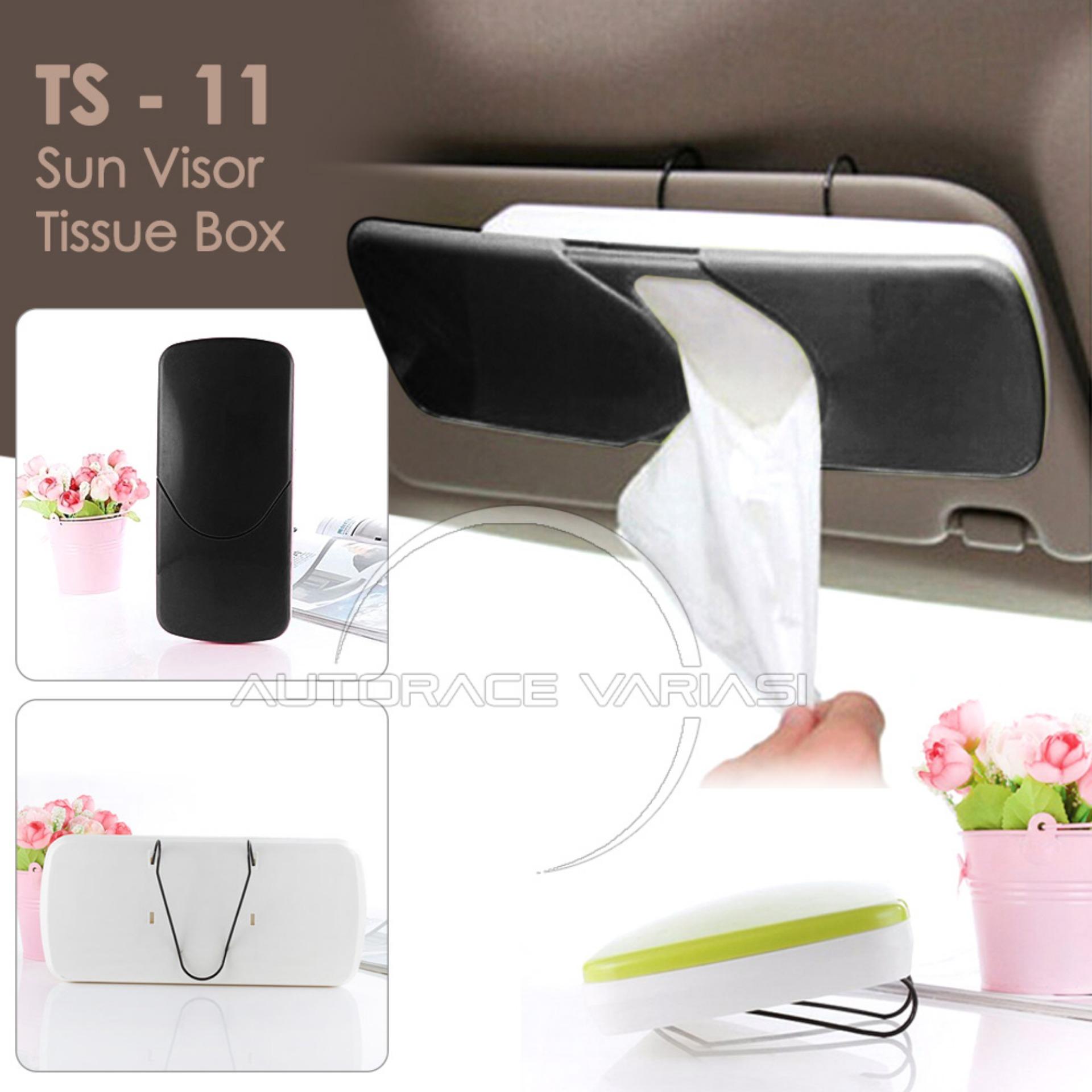 Autorace Tempat Tissu Mobil / Tissue Box Gantung Sunvisor TS-11 - Black
