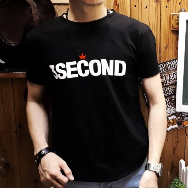 kaos pria distro/kaos cowok murah/kaos atasan pria/three second/ kemeja pria