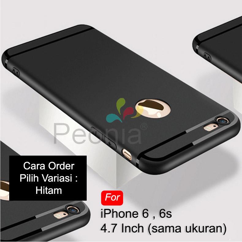 Peonia Anti Fingerprint Premium Quality Grade A Ultraslim Hybrid Case for iPhone 6, iPhone 6s (4.7 Inch) ( sama ukuran )