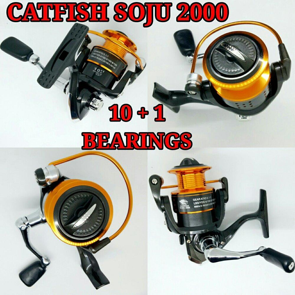 Reel Pancing CATFISH SOJU 2000 11 Bearing Spool Besi Aluminium di lapak Andree Fishing or BFG andree_alivio