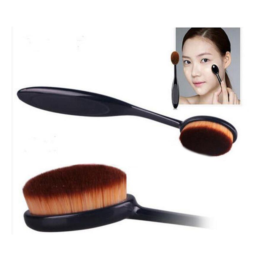 Brush/kuas Foundation Make Up Tool Oval - Black