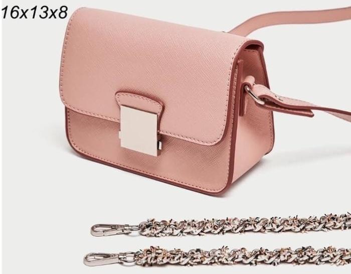 TAS WANITA ORIGINAL ZARA METROPOLIS BABY PINK (NEW ARRIVALS) - 9aIjJk