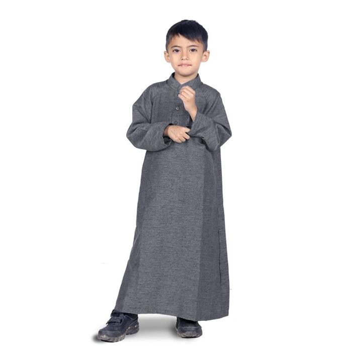 BAJUYULI - Baju Muslim Anak Laki Laki Gamis Koko - Abu KGIA01