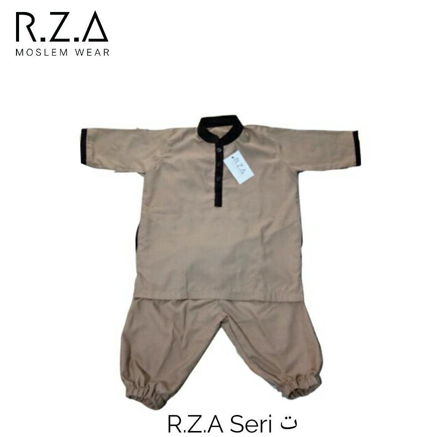 RZA MW PROMO Setelan Baju Gamis Turki Seri ( Ta' ) Anak Laki Baju dan Celana Warna Coklat Muda Kain Premium Dingin Dipakai Pakistan Arab Koko Jubah Anak Syari Syari Ganteng Tidak Isbal Lebaran Hari Raya Idul Fitri