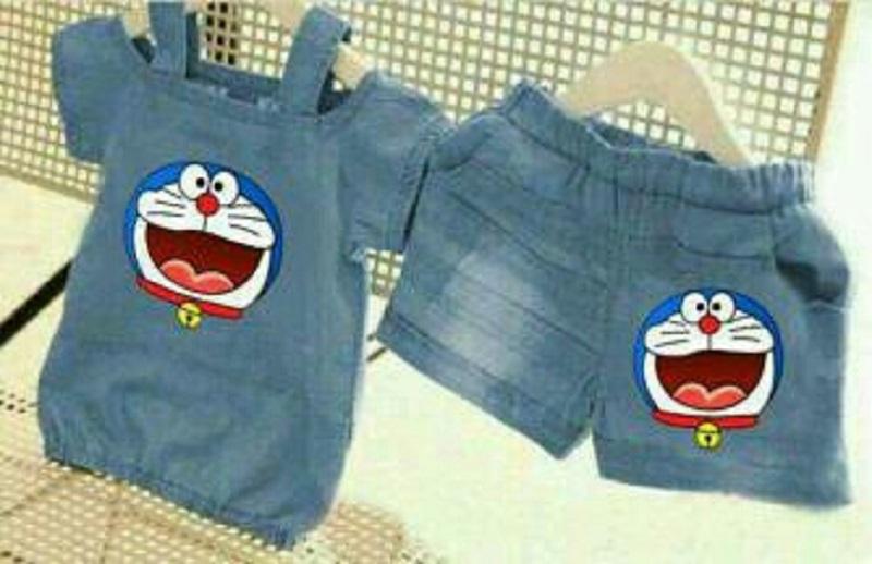 Jakarta Couple - Stelan Anak Dora Denim / Baju Anak / Atasan Anak /Stelan Kid