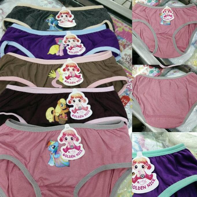 PROMO SALE - CELANA DALAM ANAK PEREMPUAN GOLDEN NICK (6PCS) F001