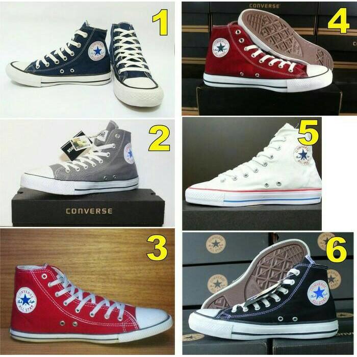 Promo Supplier Sepatu Converse Tinggi Paling Murah Pria Wanita Gratis Ongkir