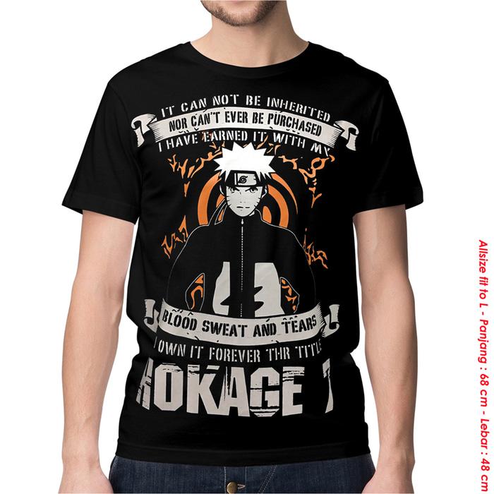KAOS BAJU DISTRO ANIME - NARUTO HOKAGE SPANDEX