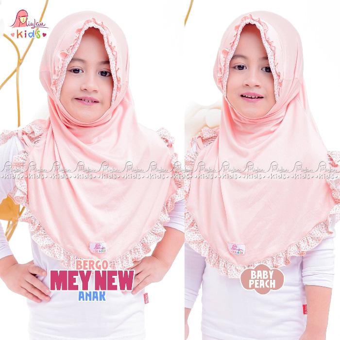 MiuLan Bergo Hijab Jilbab Kerudung Anak Polos Cantik Adem Rempel MEY