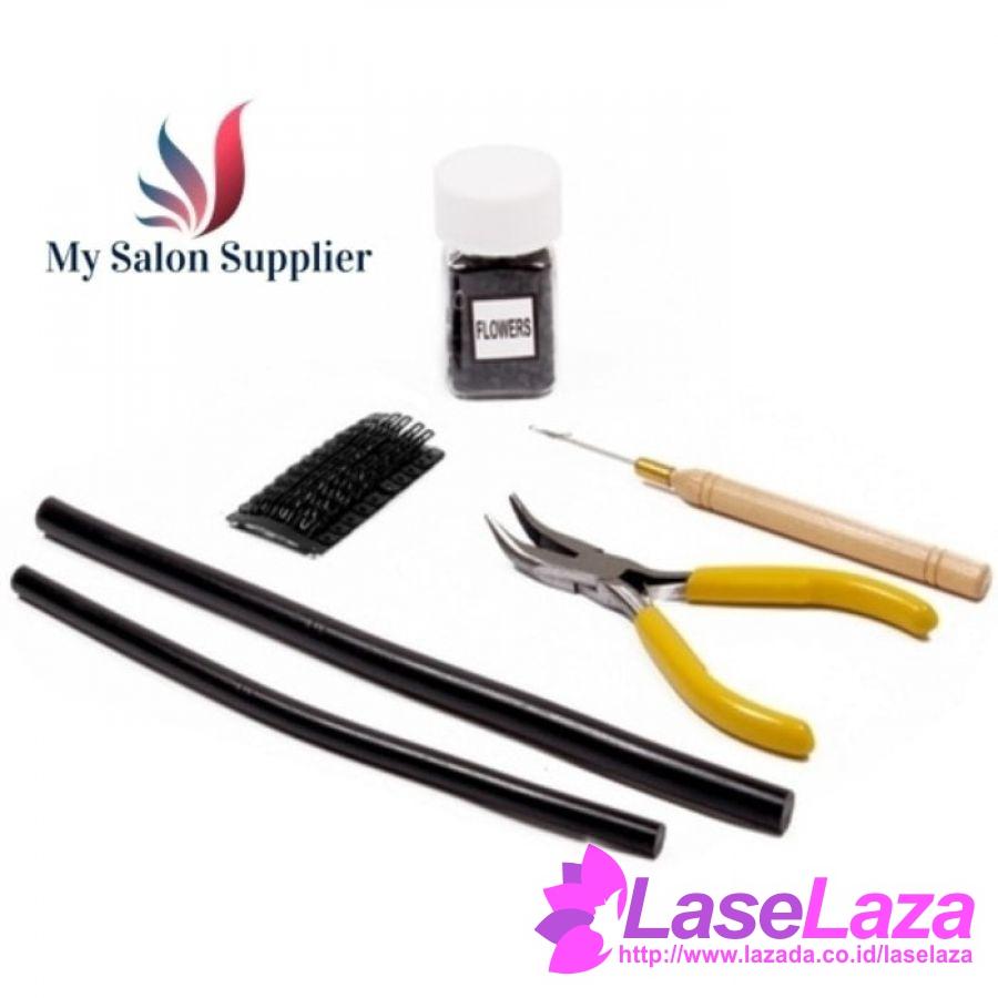 Paket Alat Perlengkapan Sambung Rambut Produk Styling Rambut Terlaris