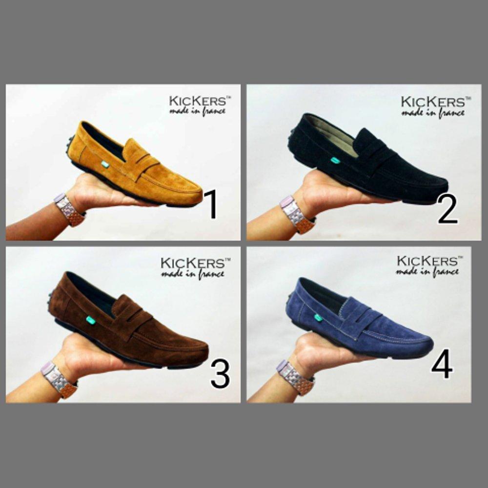 Jual sepatu casual pria kickers slip on Fashion