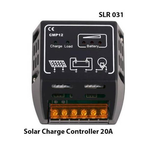 ELEKTRO - SOLAR CHARGE CONTROLLER PWM PANEL SURYA 20A 20 A AMPERE CELL SURYA 12V - BRUSHSTORES