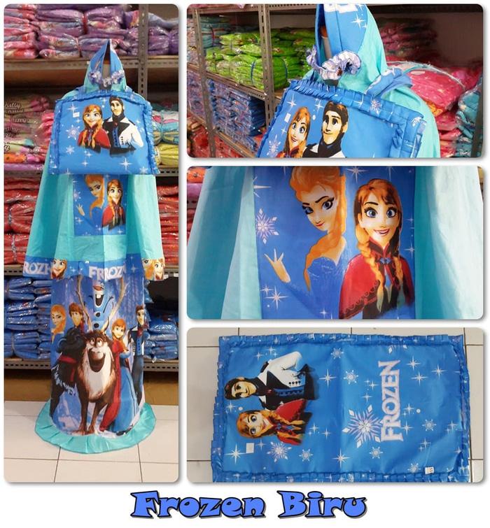 MUKENA ANAK FROZEN BIRU SIZE M