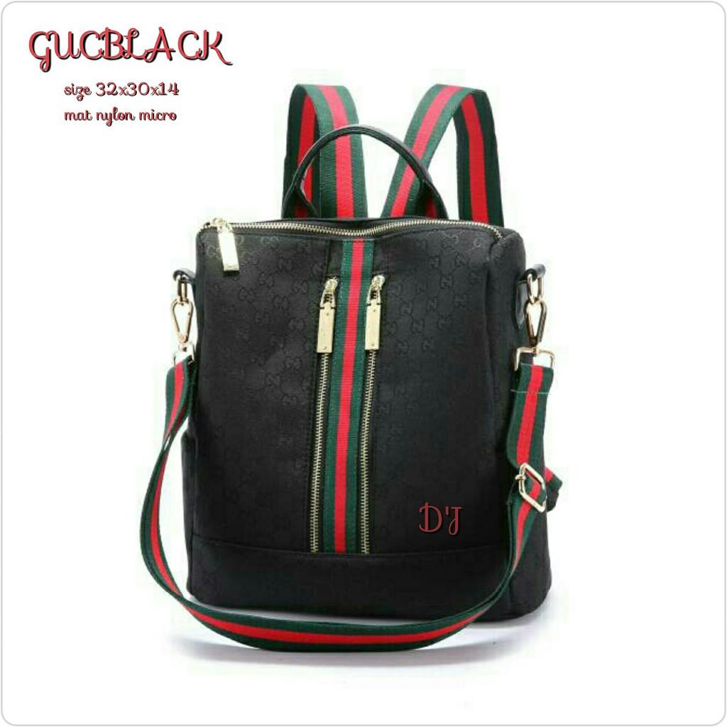 BEST SELLER!! RANSEL GUCCI DIMANNE PARASUT 52333 IMPORT backpack pria wanita kuat bagus HAPPY