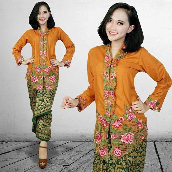setelan kebaya encim + rok lilit _ kebaya jakarta grosir