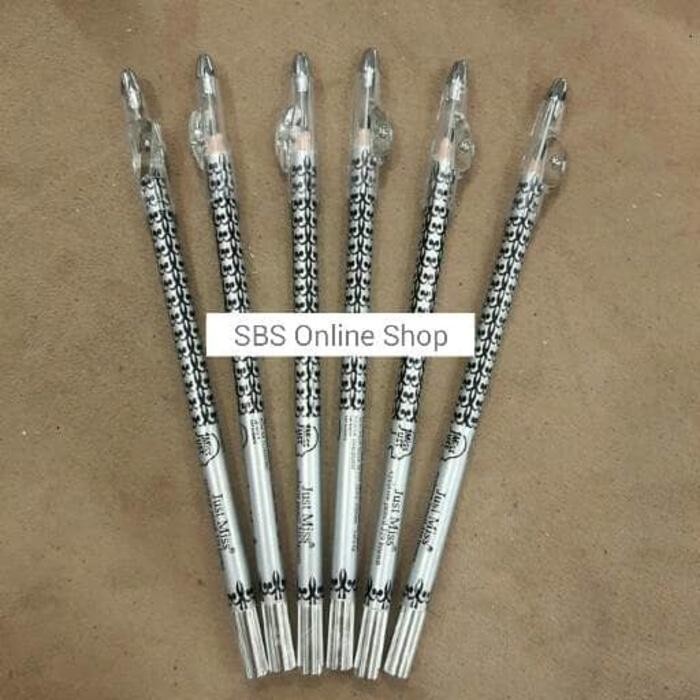JUST MISS PENSIL ALIS BATANG SILVER PANJANG SERUTAN