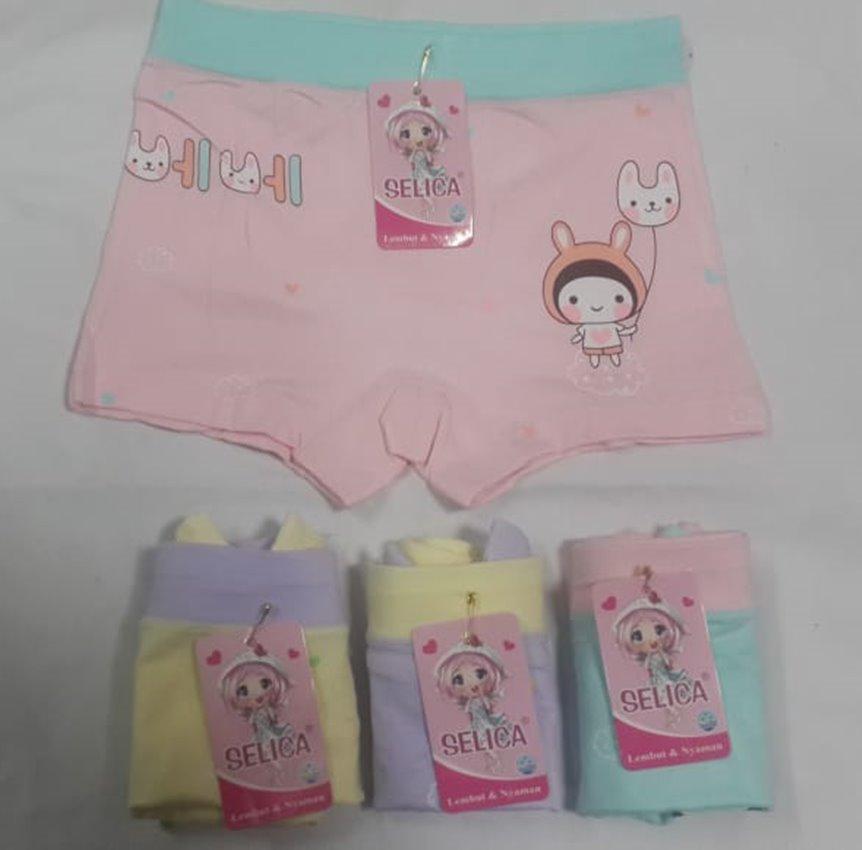 METRO STORE - CD 752 Celana Dalam Anak Perempuan Boxer Cewek Kids Cute Lucu Calm