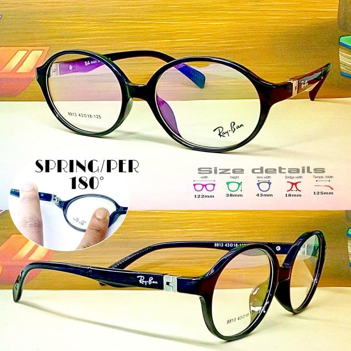 New Frame Kacamata Anak Bulat Rybn Black