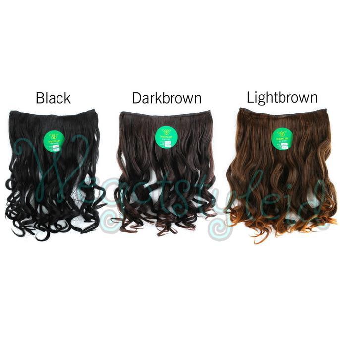 HAIRCLIP KERITING PENDEK 40 CM HAIR CLIP CURLY KOREA INSTACLIP (111) - COSME18