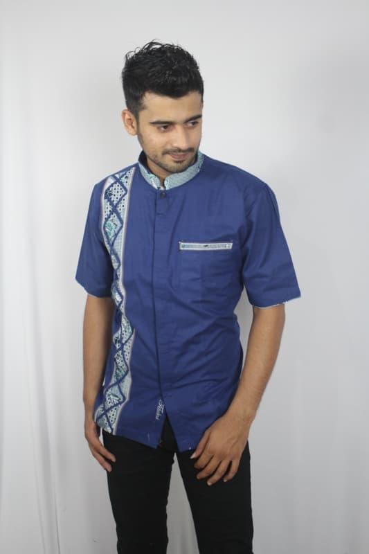 Baju koko batik baru, busana muslim pria kualitas premium TN 66 biru - Baju koko muslim pria terbaru / Baju koko muslim pria termurah / Baju koko muslim pria berkualitas / Baju koko muslim pria trendy / baju casual / kemeja pria / baju koko lebaran / baju