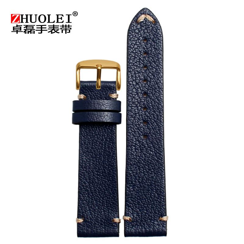 SEIKO Tali Kulit Jam Tangan Motif Polos Lembut Rantai Jam Tangan Adaptasi Pria dan Wanita