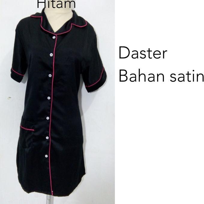 Daster Piyama Baju Tidur Dewasa Wanita Satin Kancing Depan Sleepwear Ghtpoef