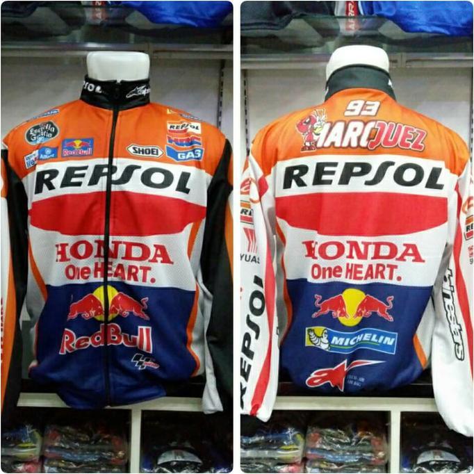 Jaket Motocross Motogp Drag Repsol - Fdefudf