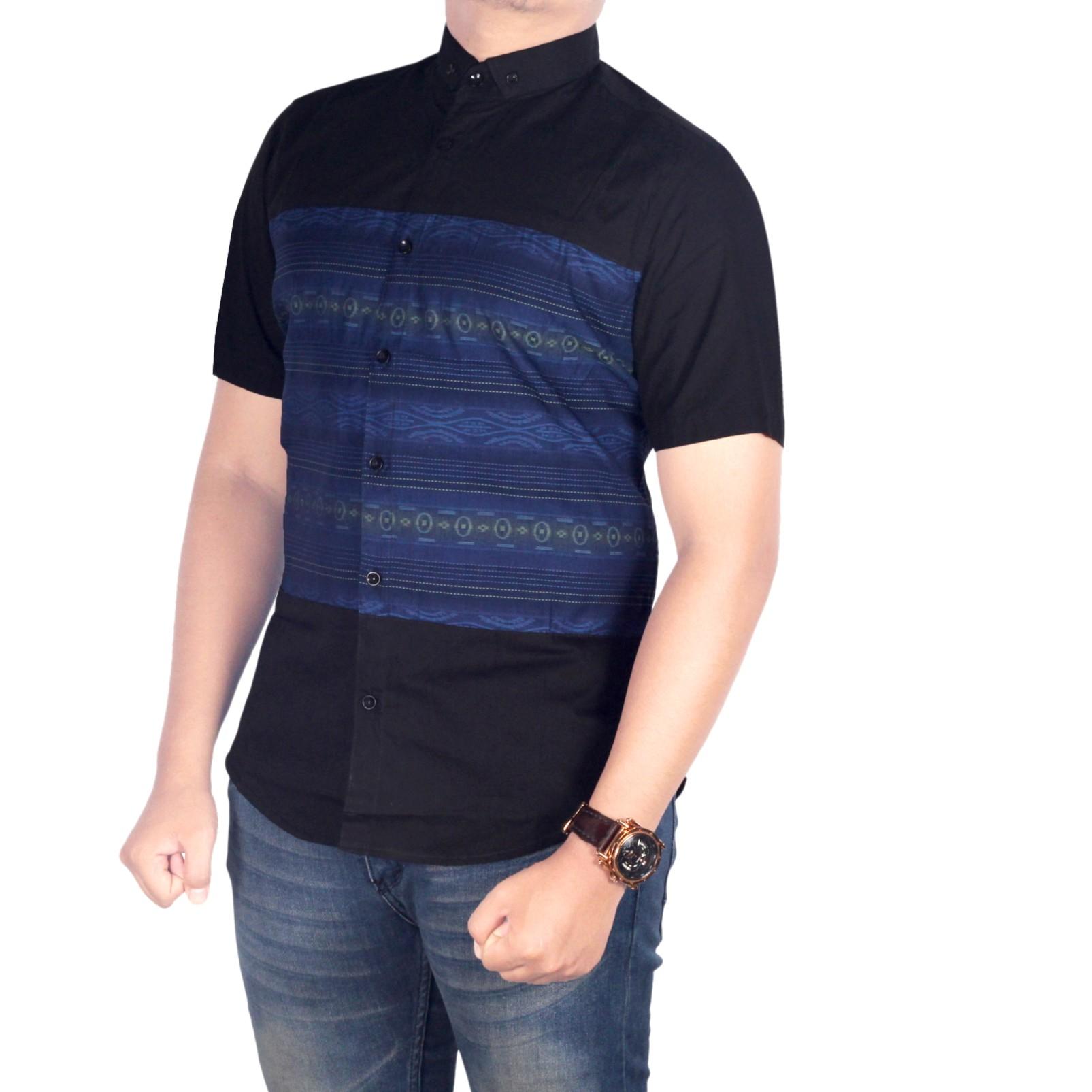 Bsg_Fashion1 Kemeja Pria Putih Combinasi Tribal/Kemeja Polos/Kemeja Batik/Kemeja Casual/Kemeja Distro/Kemeja Jeans/Kemeja Denim/Kemeja Bunga/Kemeja Pantai/Kemeja Flanel/Kemeja Panjang/Kemeja Songket/Kemeja Formal/Kemeja lengan pendek PX 5579