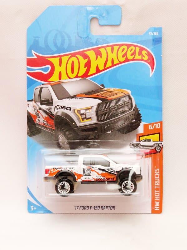 TERMURAH Mainan Anak Hot Wheels 17 Ford F-150 Raptor - putih Mainan Mobil Die-Cast