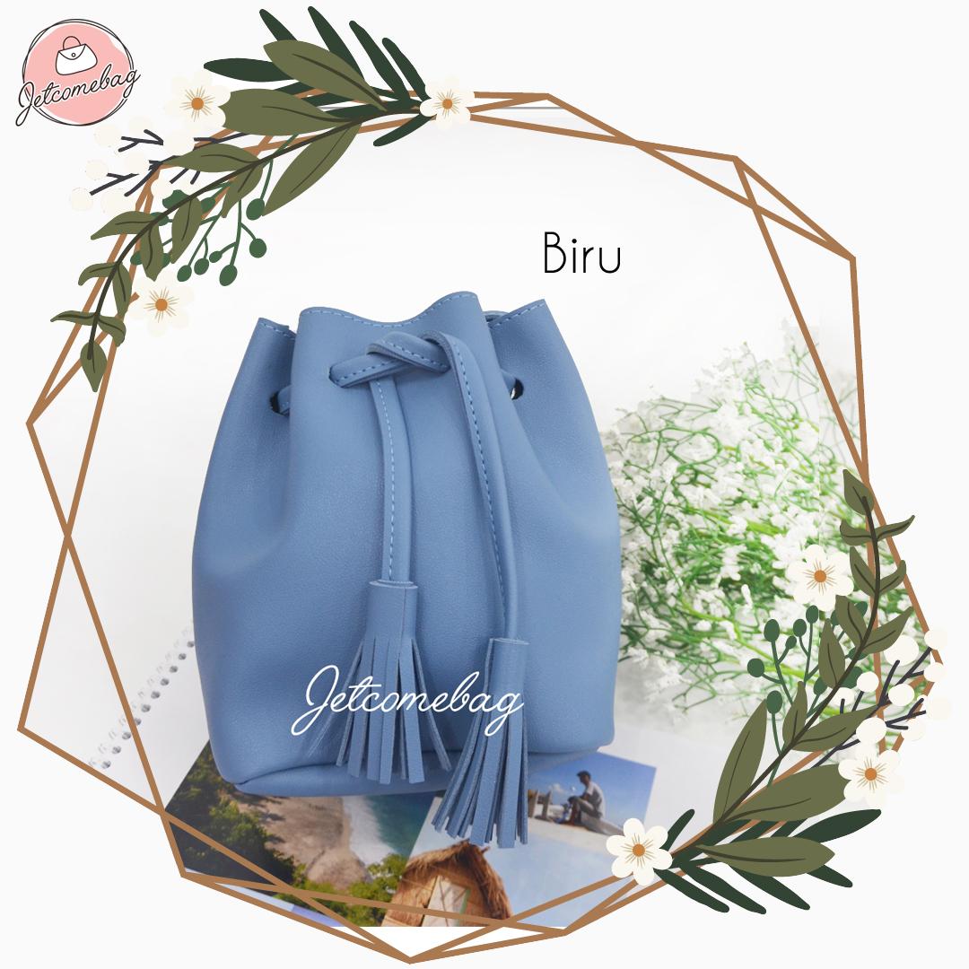 Tas Miniso KW Termurah Slingbag Serut Kuncir Depan Terbaru Aneka Warna Kualitas Terbaik - JETCOMEBAG