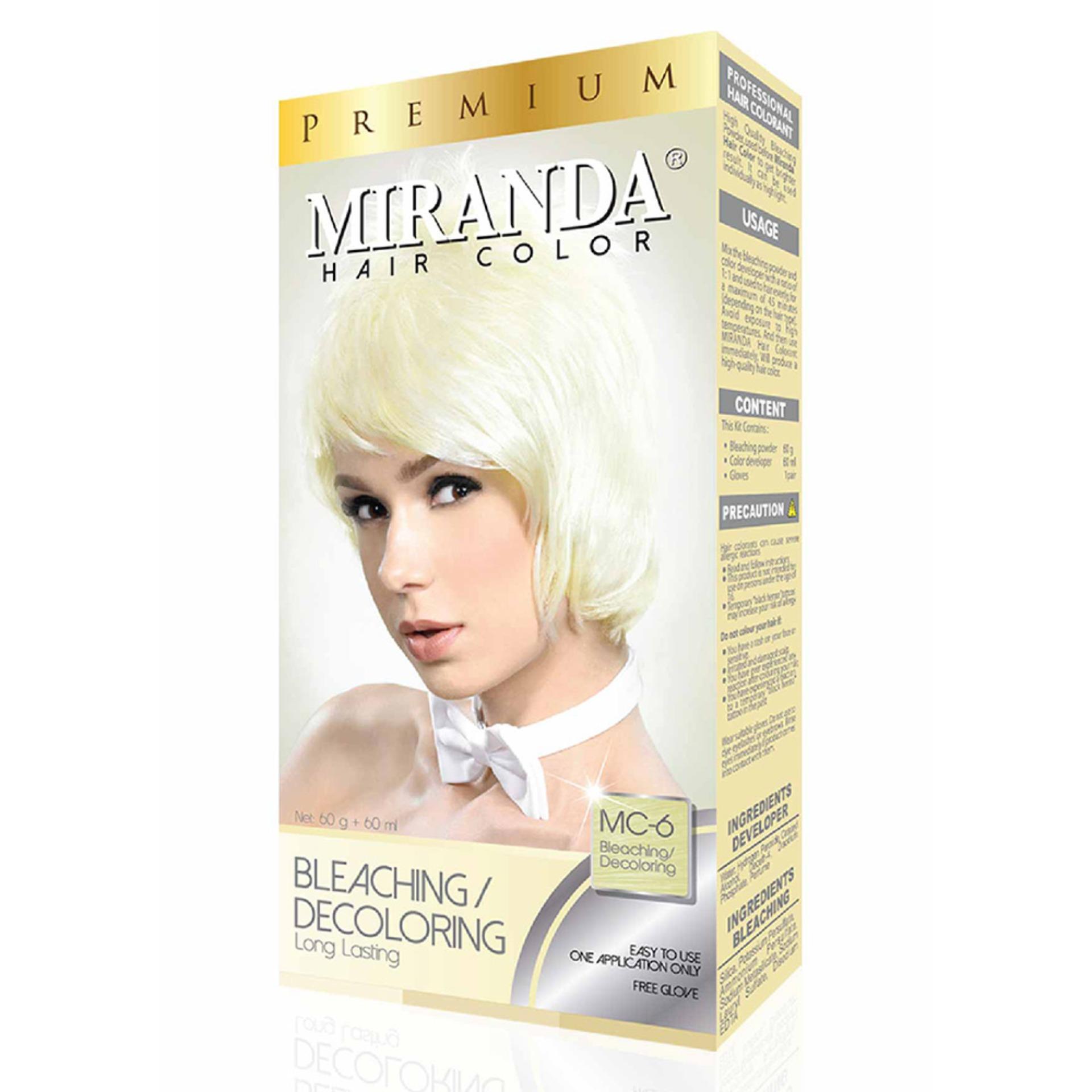 Miranda Permanent Hair Color Cat Rambut MC-6 - Bleaching