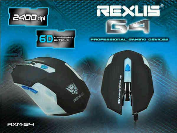Rexus Mouse Gaming RXM-G4 - Black