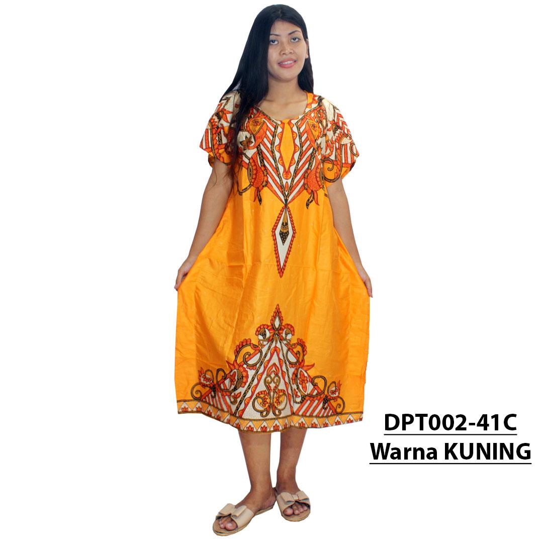 Daster Kalong / Lowo Batik - Motif Kombinasi - Leher O (DPT002-41) Batik Alhadi