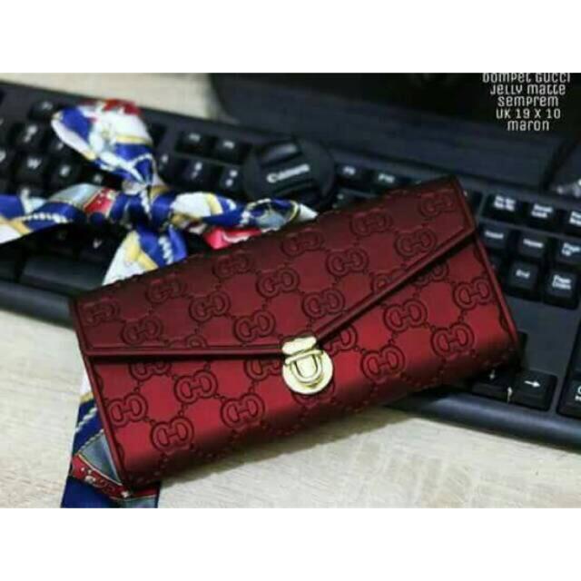 Dompet Gucci mate matte Furla ada rantai bisa Jadi Clutch juga Super premium suprem jelly