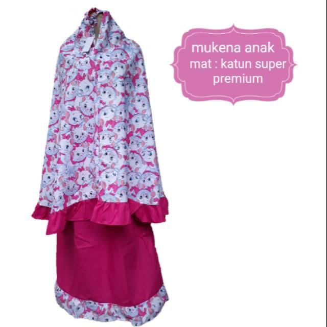 mukena katun lucu anak TK PAUD SD terbaru karakter marie trend 2018 10-12