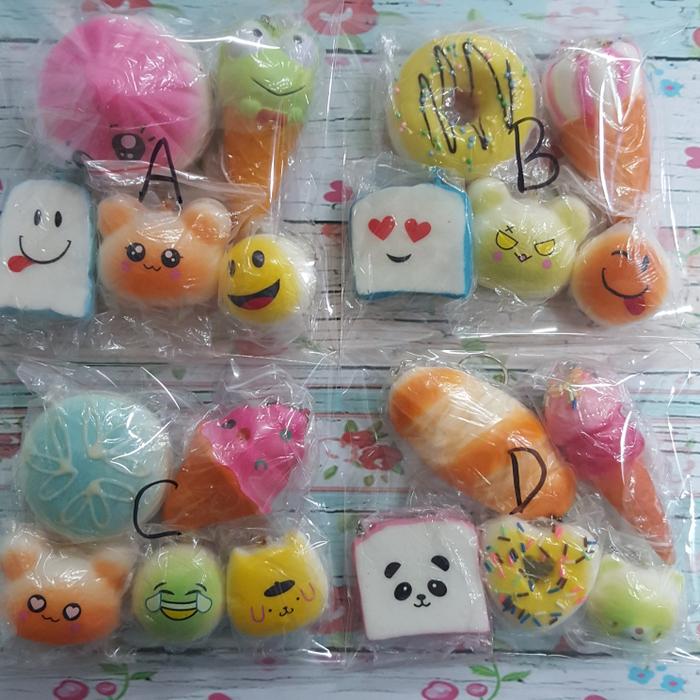 SQUISHY PAKET MURAH IMUT ISI 5 PCS UPDATE 2 MEI 2018