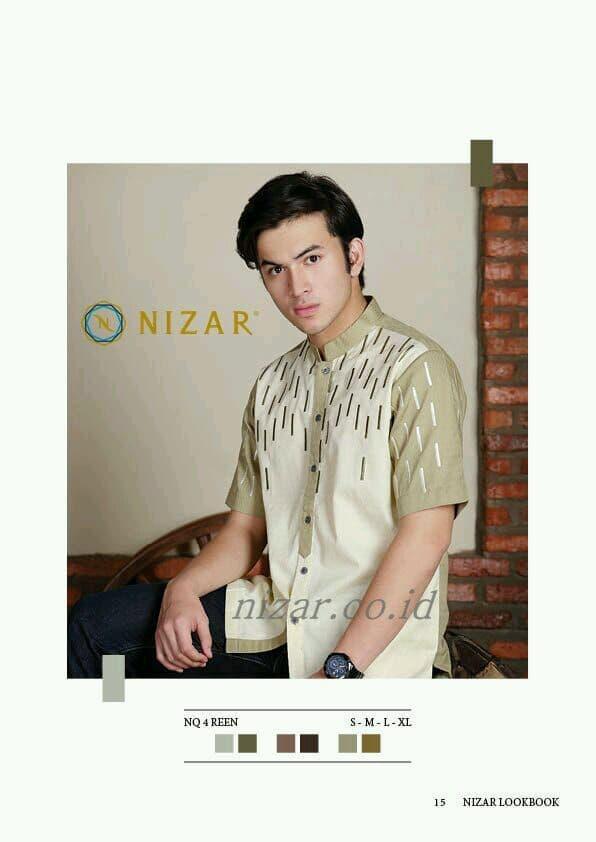 Baju Koko Nizar Bordir Original NQ4 REEN