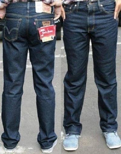 JUAL Celana Jeans Ukuran Besar Denim Panjang Big Size Jumbo Jins Blue Black