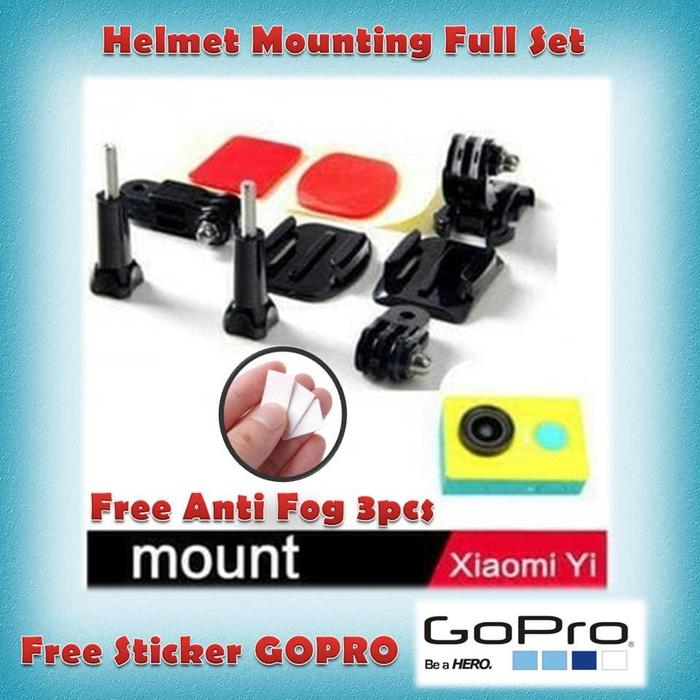 Helmet Front Mounting buat nge vlog mounting helm Xiaomi yi atau Gopro