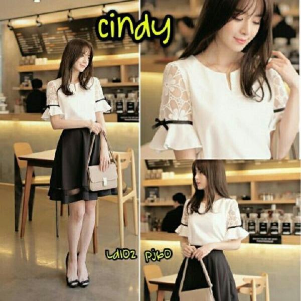 HRV Shop Blouse Wanita Cindy / Baju Wanita / Blouse Korea / Atasan Wanita / Baju Formal / Kemeja Wanita / Kemeja Formal / Atasan Muslim / Kemeja Cewek Tunik / Kemeja Kerja