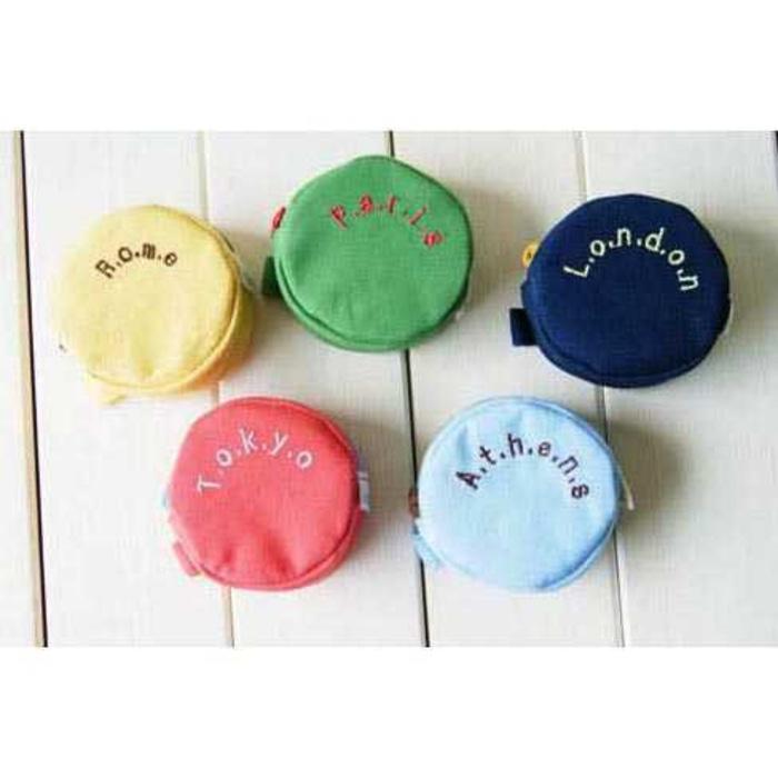 PROMO!!! Dompet Mini Koin Unik Nama Nama Kota Negara di Dunia Colourful - mmyoof