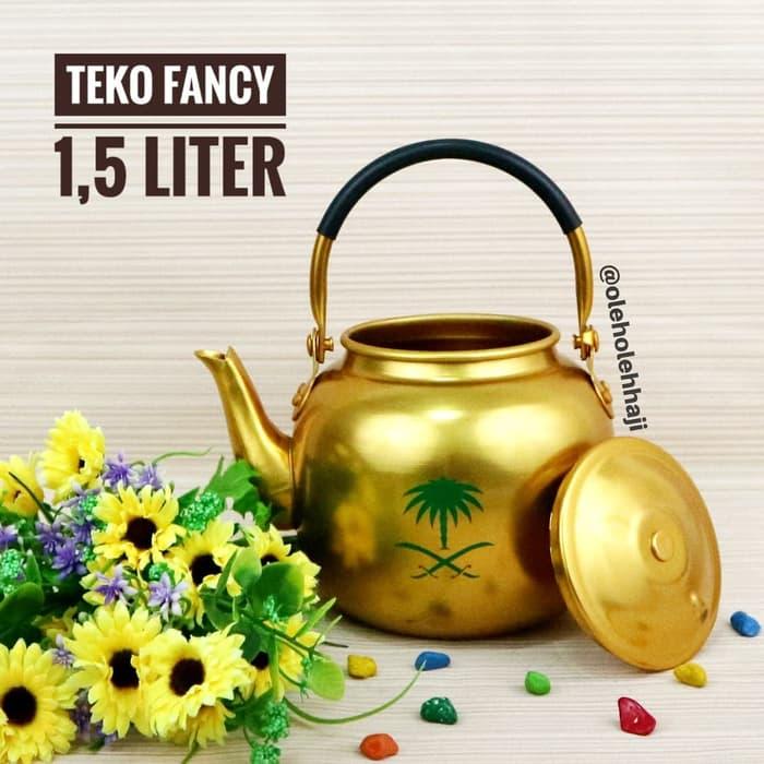Teko Arab Air Zam zam Fancy Gold 1.5 Liter Oleh Oleh Haji Umroh/Perealatan Dapur/Peralatan Makan/Perlengkapan Dapur/Teko Air Zam-zam/Teko Import