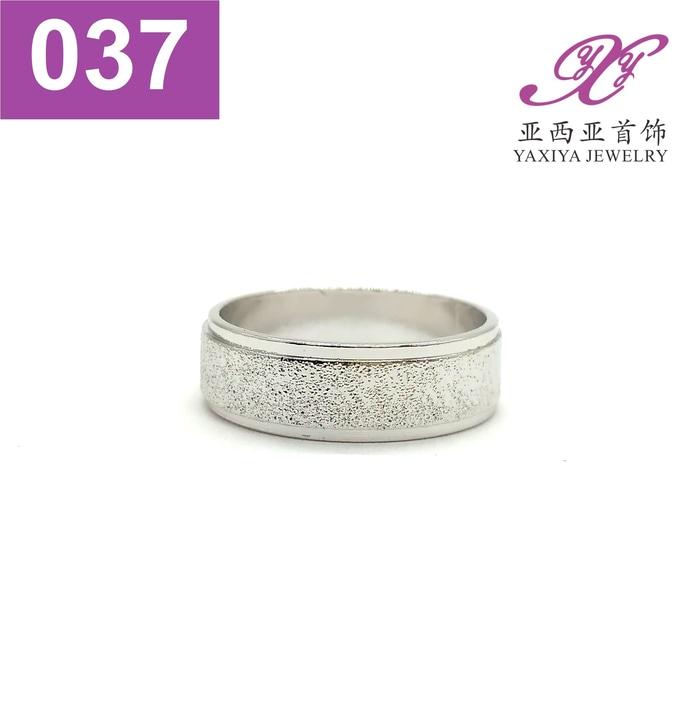 Cincin Kawin Polos Couple Emas Putih Perhiasan Imitasi 037